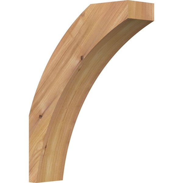 Ekena Millwork 3 1/2"W x 12"D x 16"H Thorton Smooth Knee Brace, Western Red Cedar BRC04X12X16THR00SWR - main